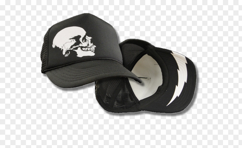 Skull Trucker Baseball Cap Font PNG