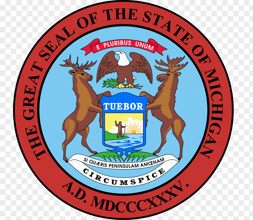 Bankrupt Ornament Seal Of Michigan Flag Great The United States Florida PNG