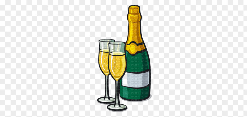 Champagne Glass Bottle Clip Art PNG