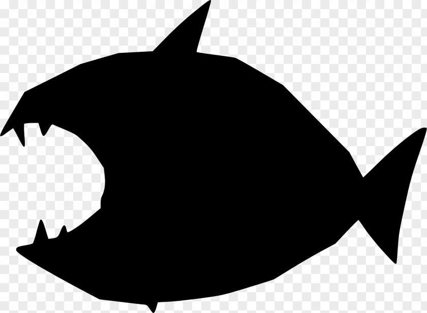 Fish Silhouette Clipart Clip Art Shark Vector Graphics PNG