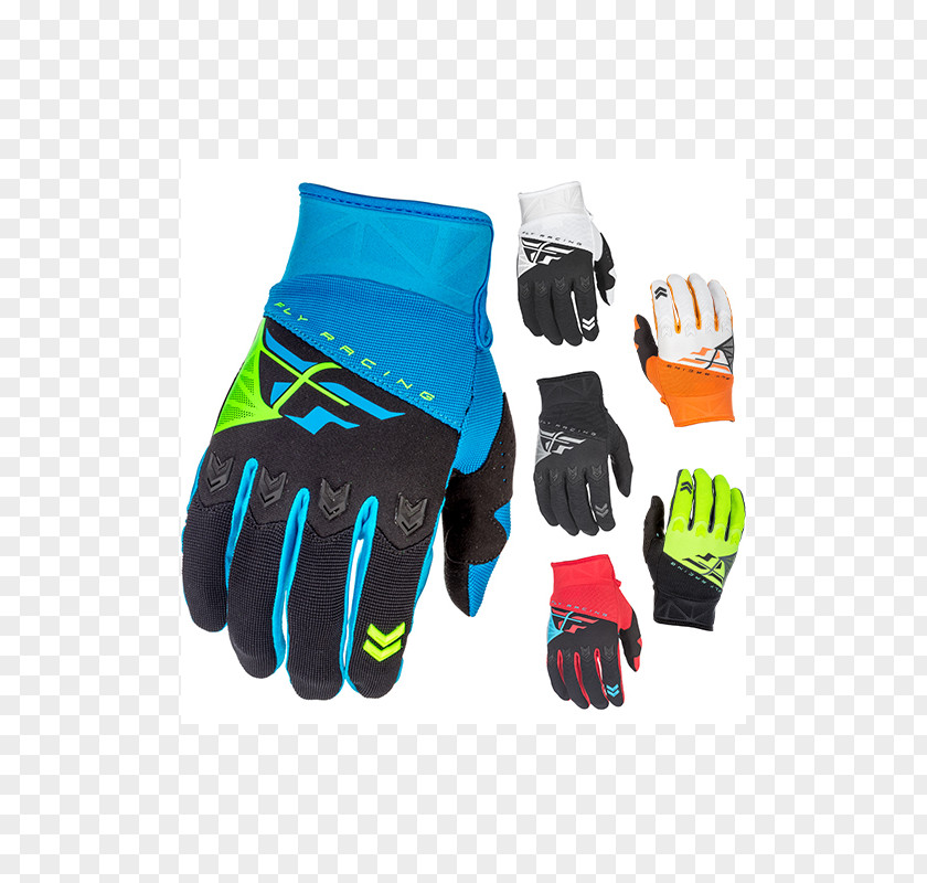 Motocross Fly Racing F-16 MX Gloves Youth Bicycle PNG