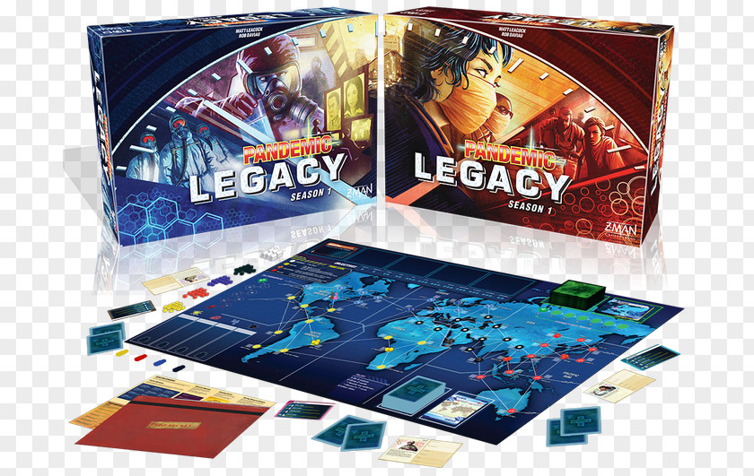 Z-Man Games Pandemic Legacy: Season 1 Legacy Game Board PNG