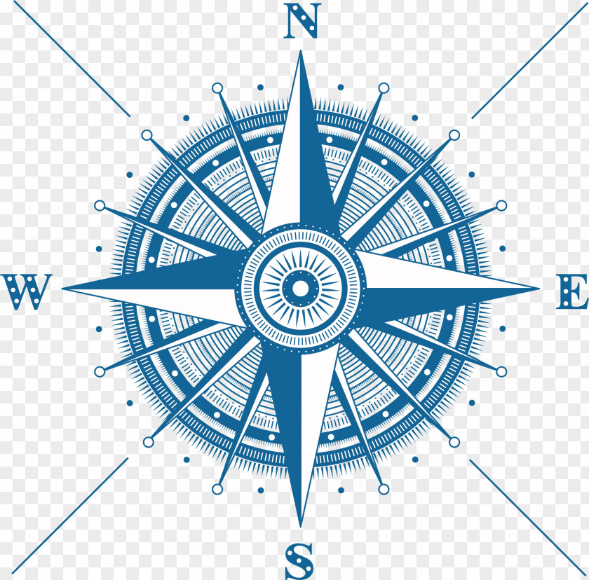 Blue Compass Vector Rim Circle Graphic Design Area PNG