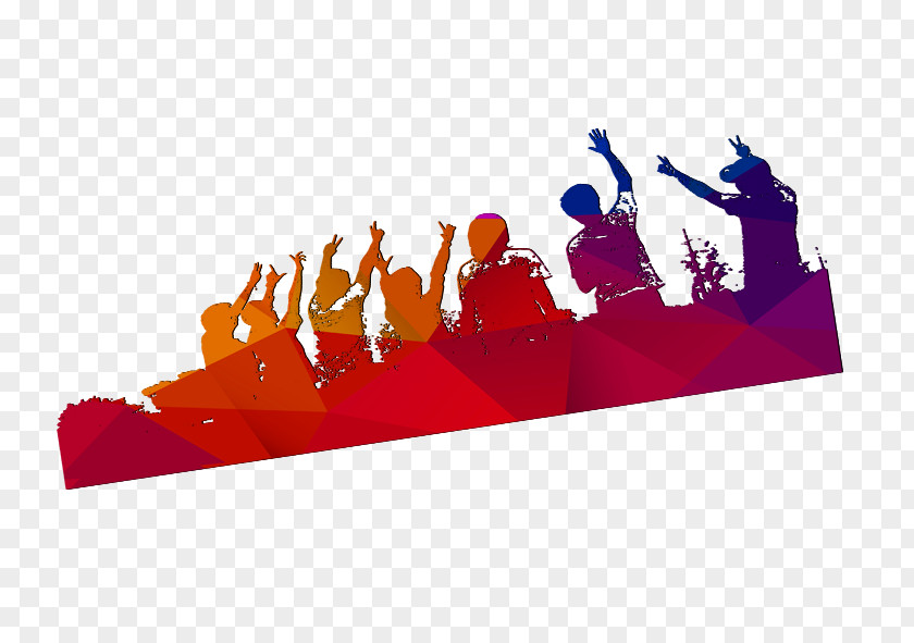 Color Silhouette Figures .pptx PNG