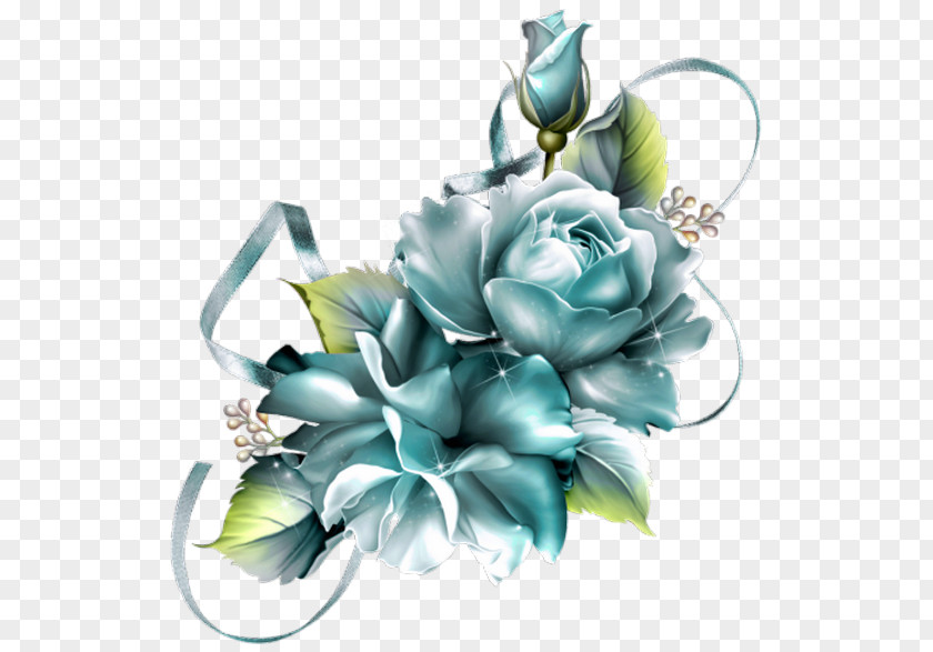 Exquisite Blue Flowers Cut Floral Design Clip Art PNG
