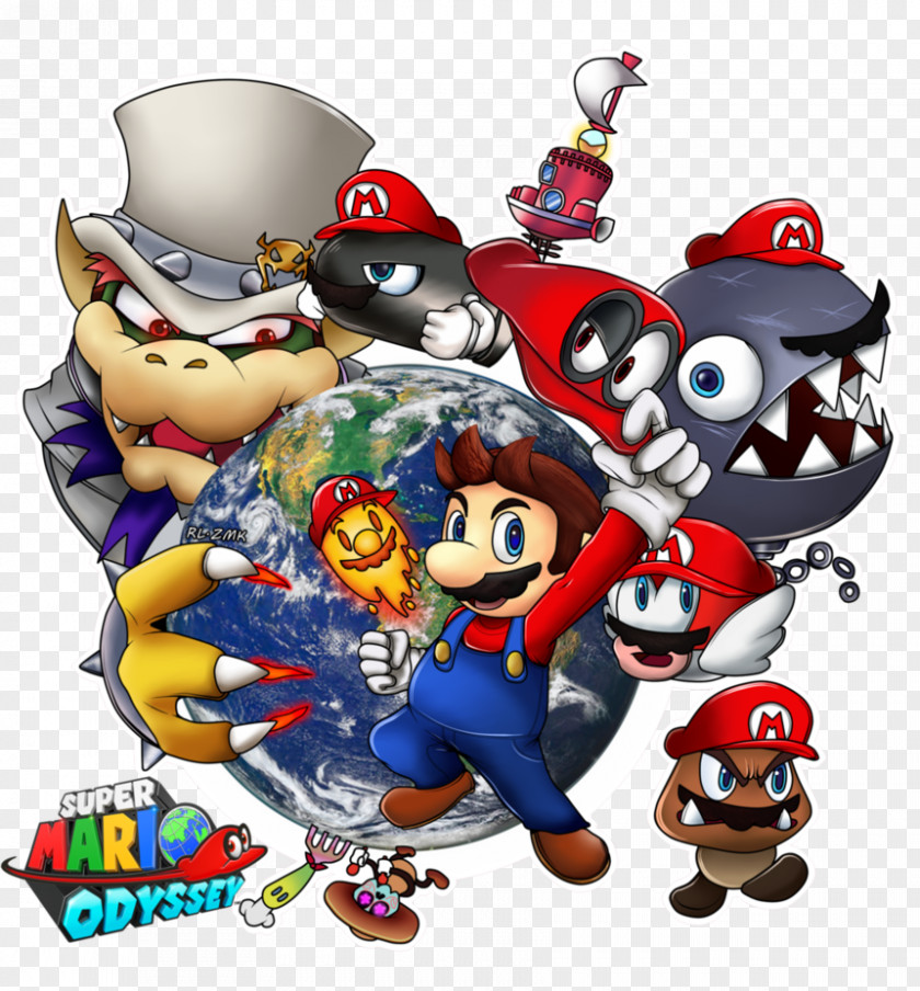 Mario Bros Super Odyssey Bros. Galaxy Electronic Entertainment Expo 2017 PNG