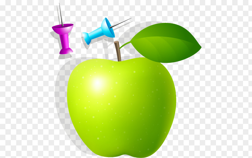 Painted Green Apple Pattern Granny Smith PNG