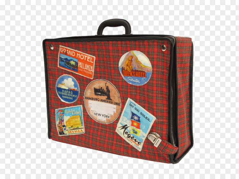 Suitcase Handbag Textile Leather Handle PNG