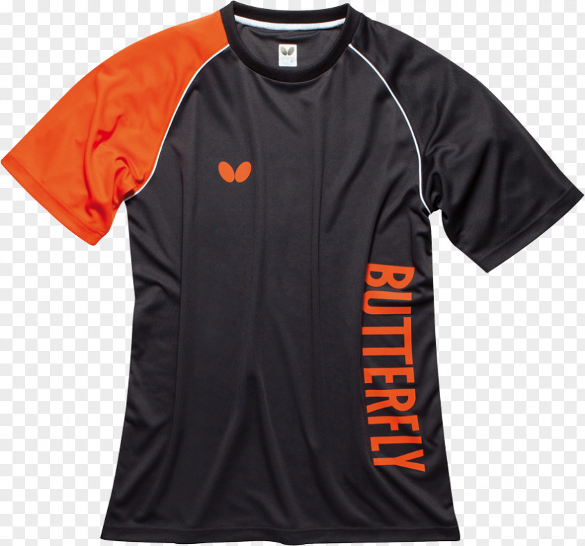 T-shirt Ping Pong Butterfly Sports Fan Jersey PNG