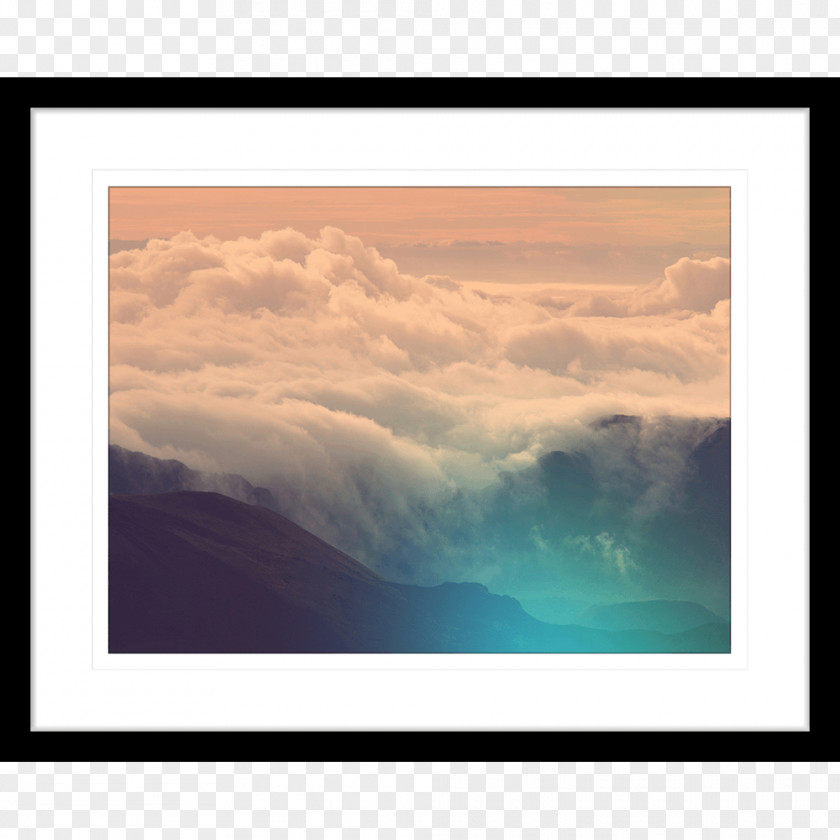 Cumulus Picture Frames Stock Photography PNG