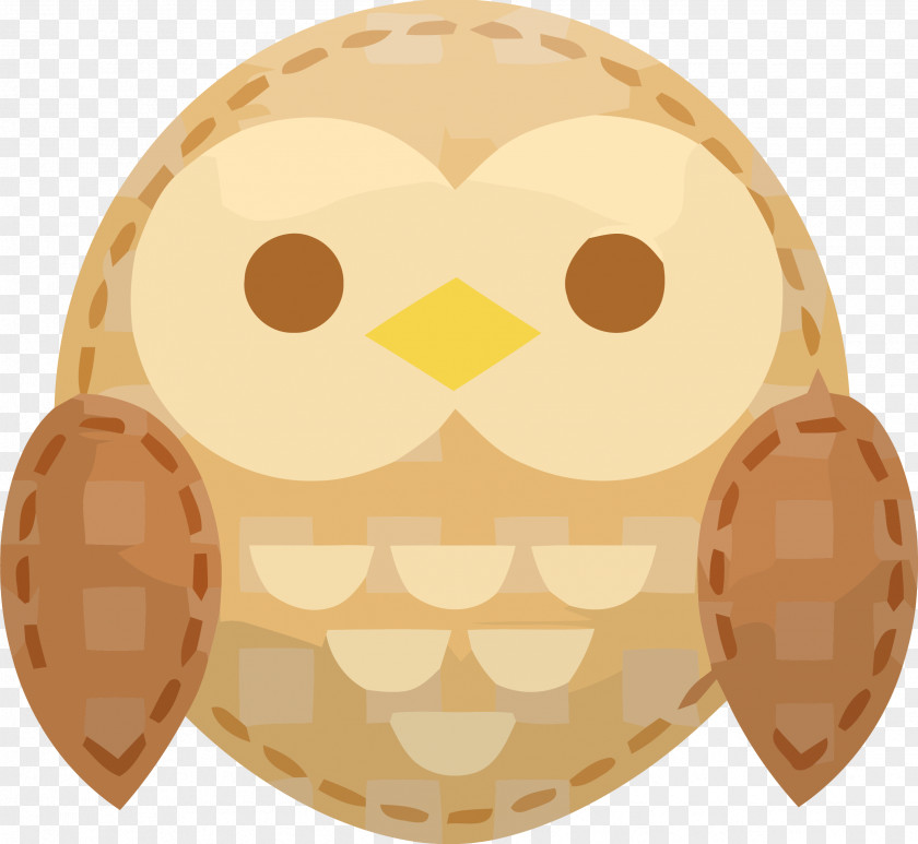 Owl Yellow Bird Of Prey Beige Oval PNG