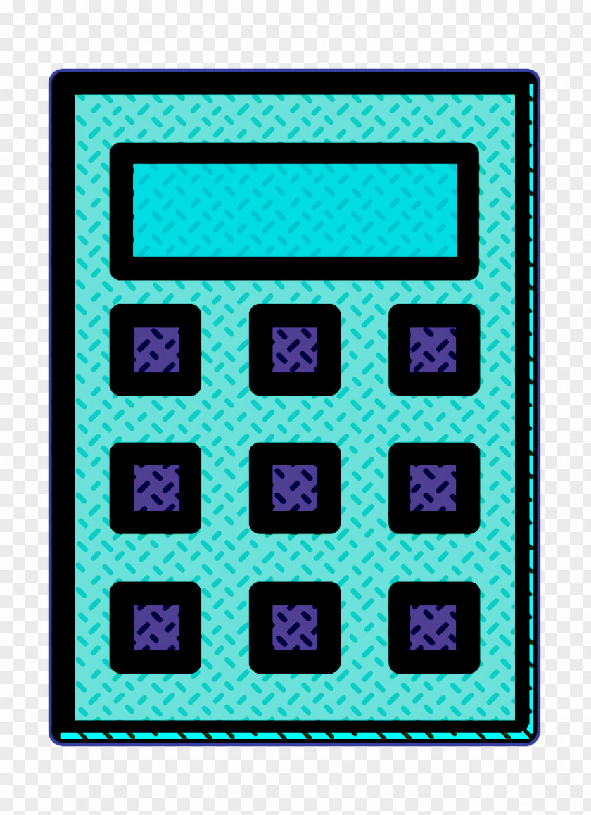 Rectangle Turquoise Education Icon PNG