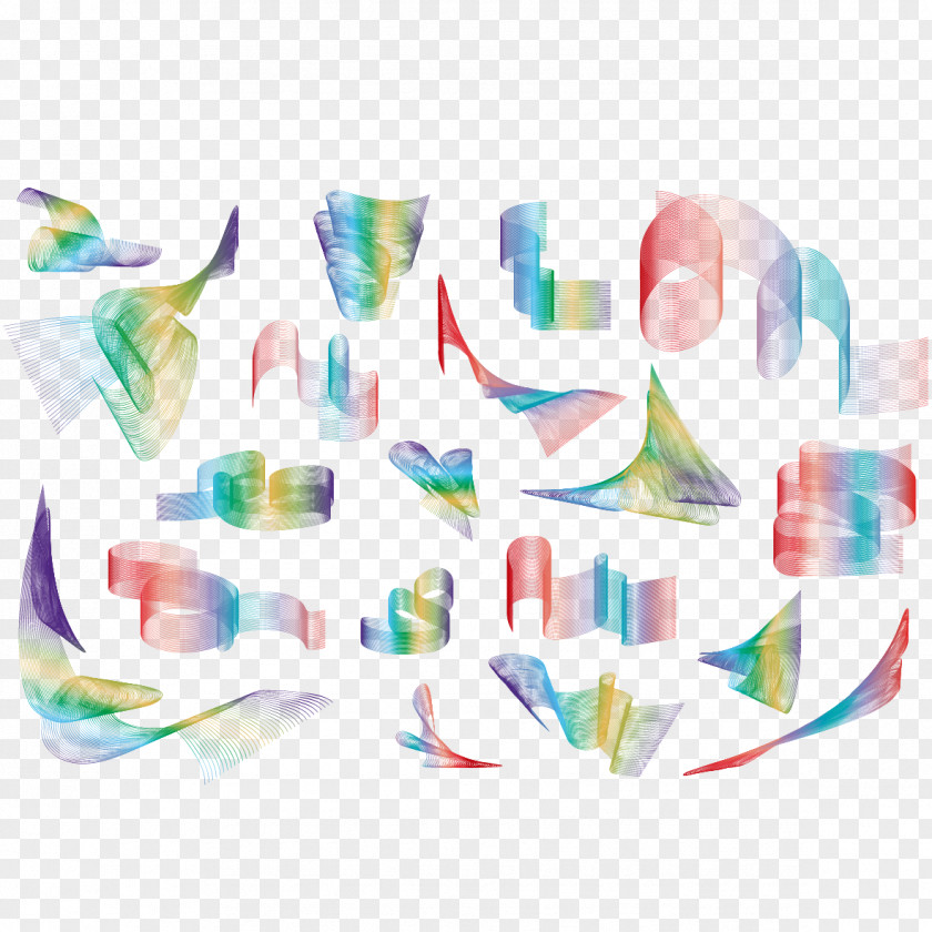 Color Wave Line Graphic Design Abstract PNG
