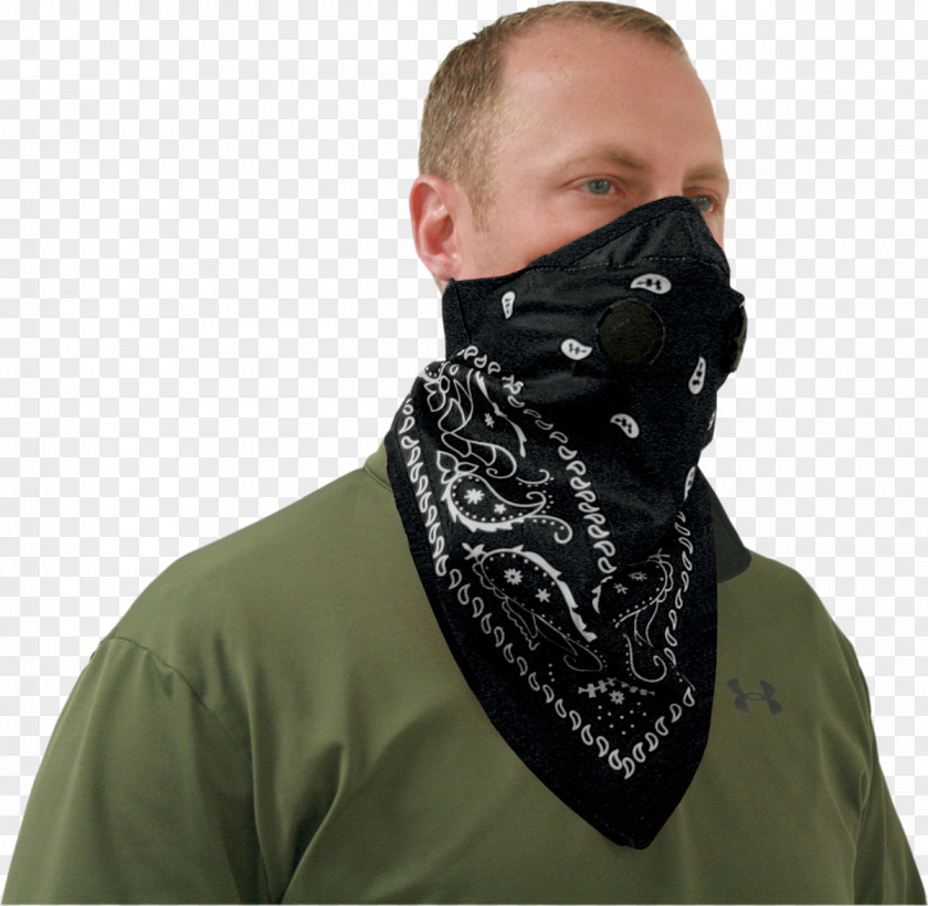 Gas Mask Handkerchief Respirator Scarf PNG