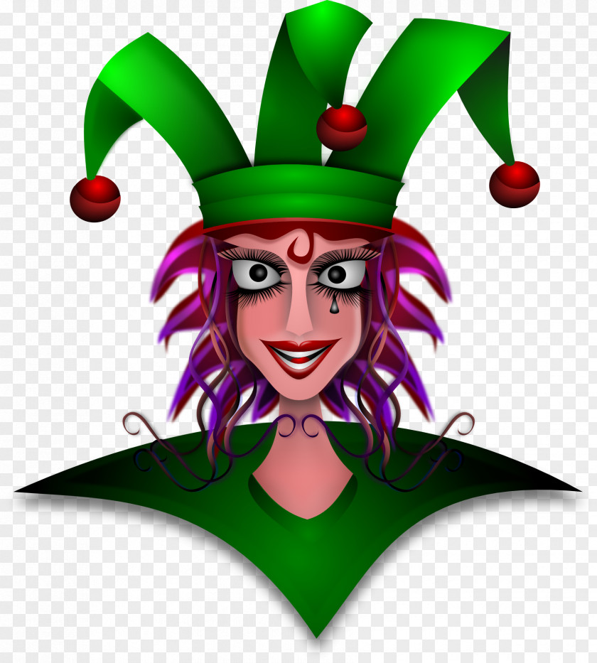Wizard Jester Cap And Bells Woman Court Clip Art PNG