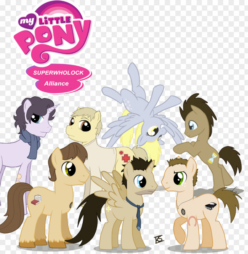 Puppy My Little Pony Dean Winchester Castiel PNG