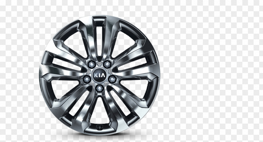 Silver Alloy Wheel Spoke Tire Rim PNG