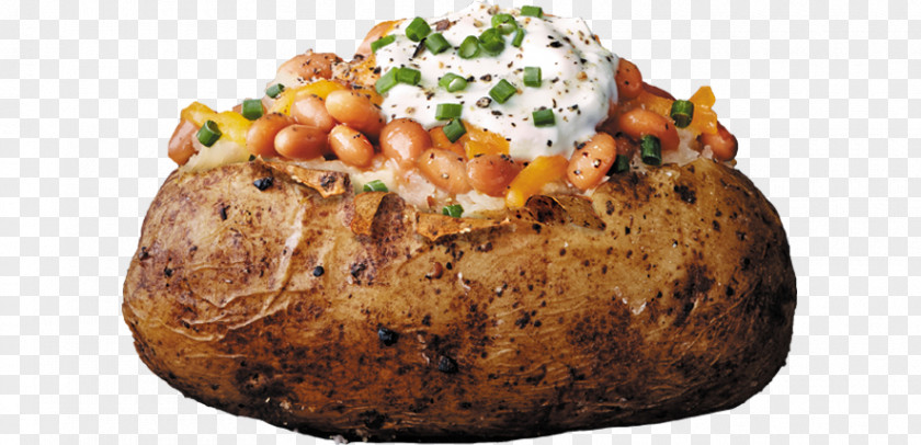 Barbecue Baked Potato French Fries Beans Wedges PNG