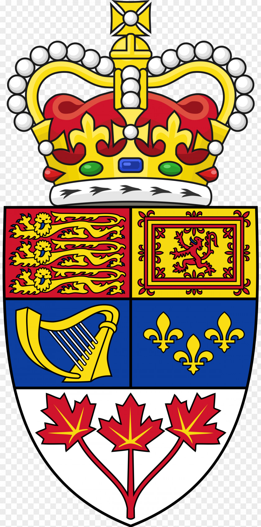 Canada Arms Of Royal Coat The United Kingdom Canadian Heraldry PNG