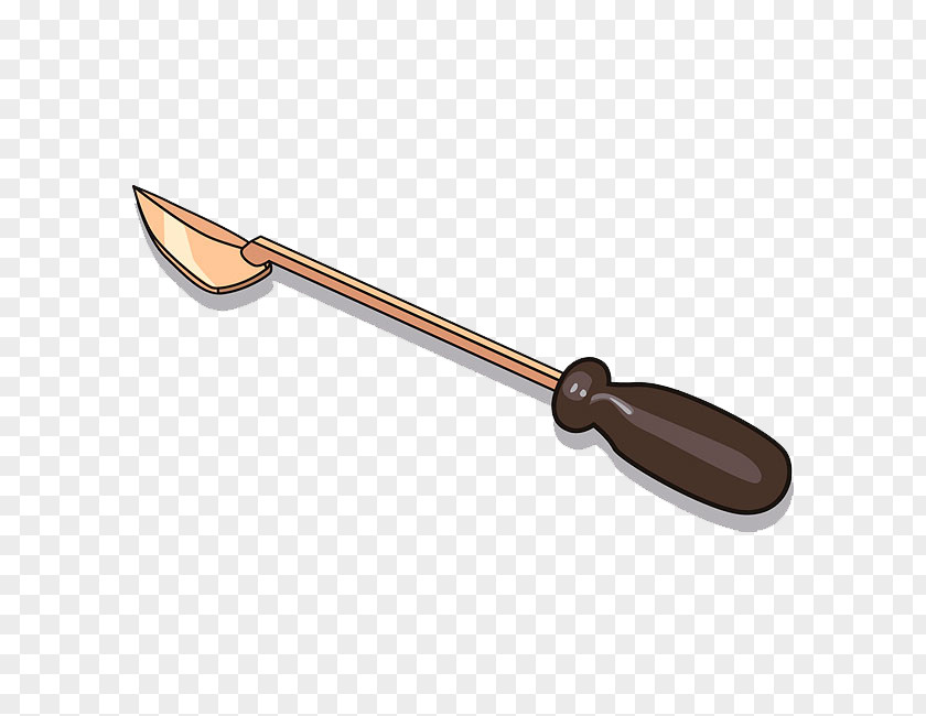 Cartoon Long Handle Knife PNG