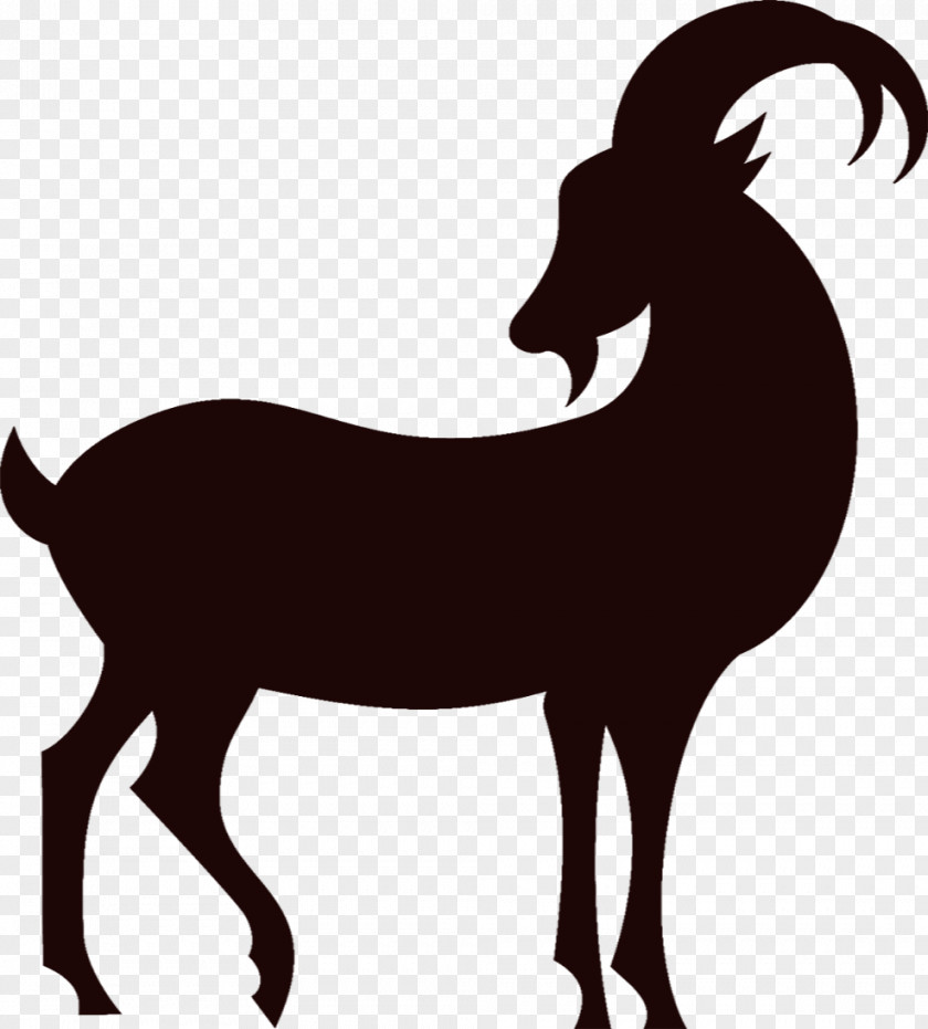 Goat Silhouette Sheep Chinese Zodiac PNG