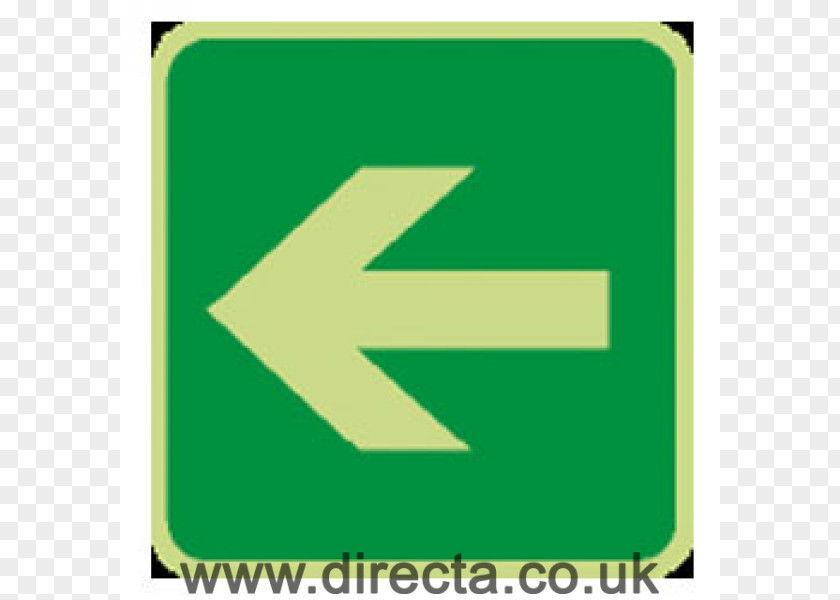 Arrow Material Exit Sign Emergency Sticker Green PNG