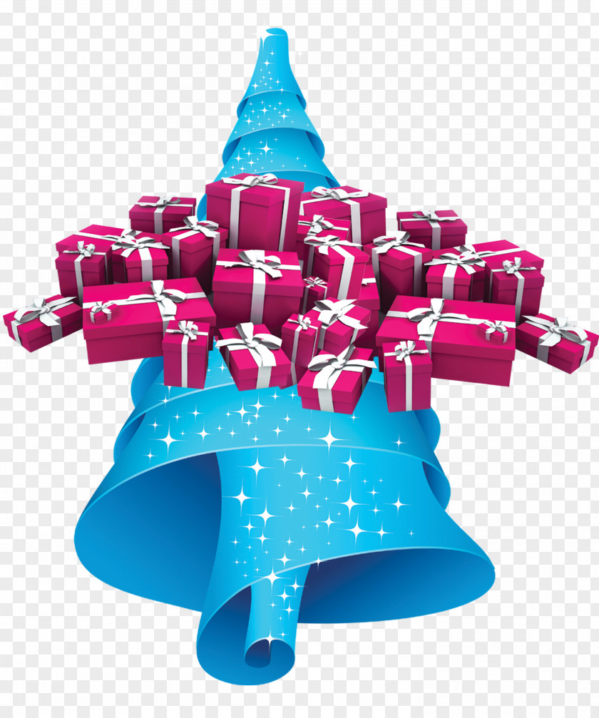 Creative Christmas Tree Shape Gift PNG
