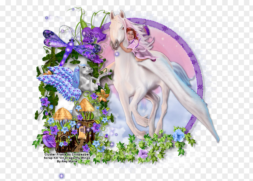 Horse Floral Design Fairy PNG