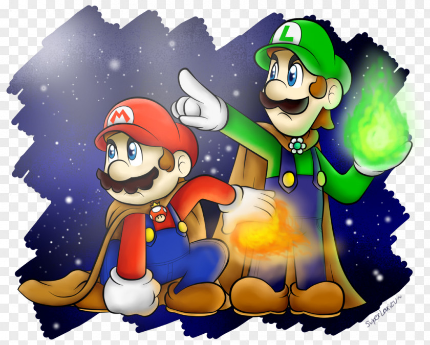 Mario Bros Bros. & Luigi: Superstar Saga Super Galaxy PNG