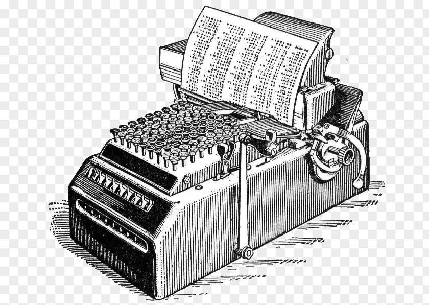 Mechanical Calculator Comptometer Computer Tabulating Machine PNG