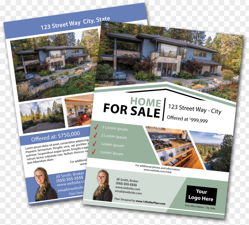 Real Estate Flyer Design Display Advertising Agent PNG