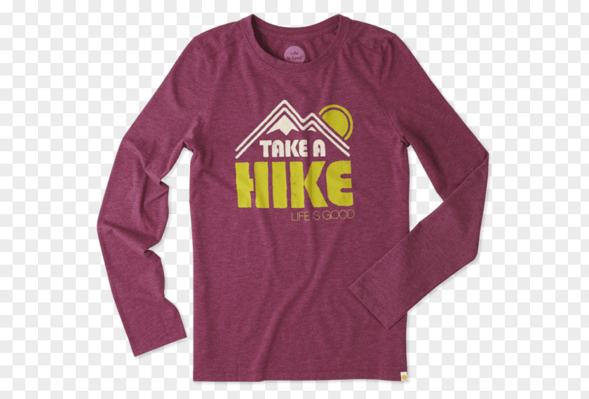 T-shirt Long-sleeved Hiking PNG