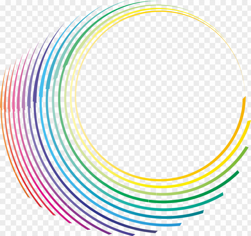 Colored Lines Color Shading PNG
