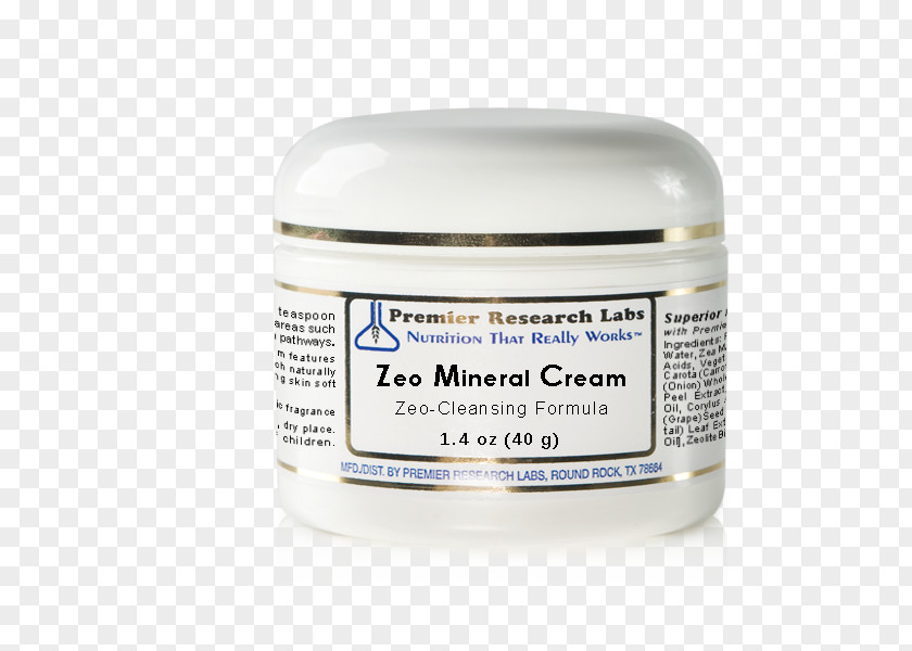 Zeo Cream Dietary Supplement Mineral Premier Research Labs Skin PNG