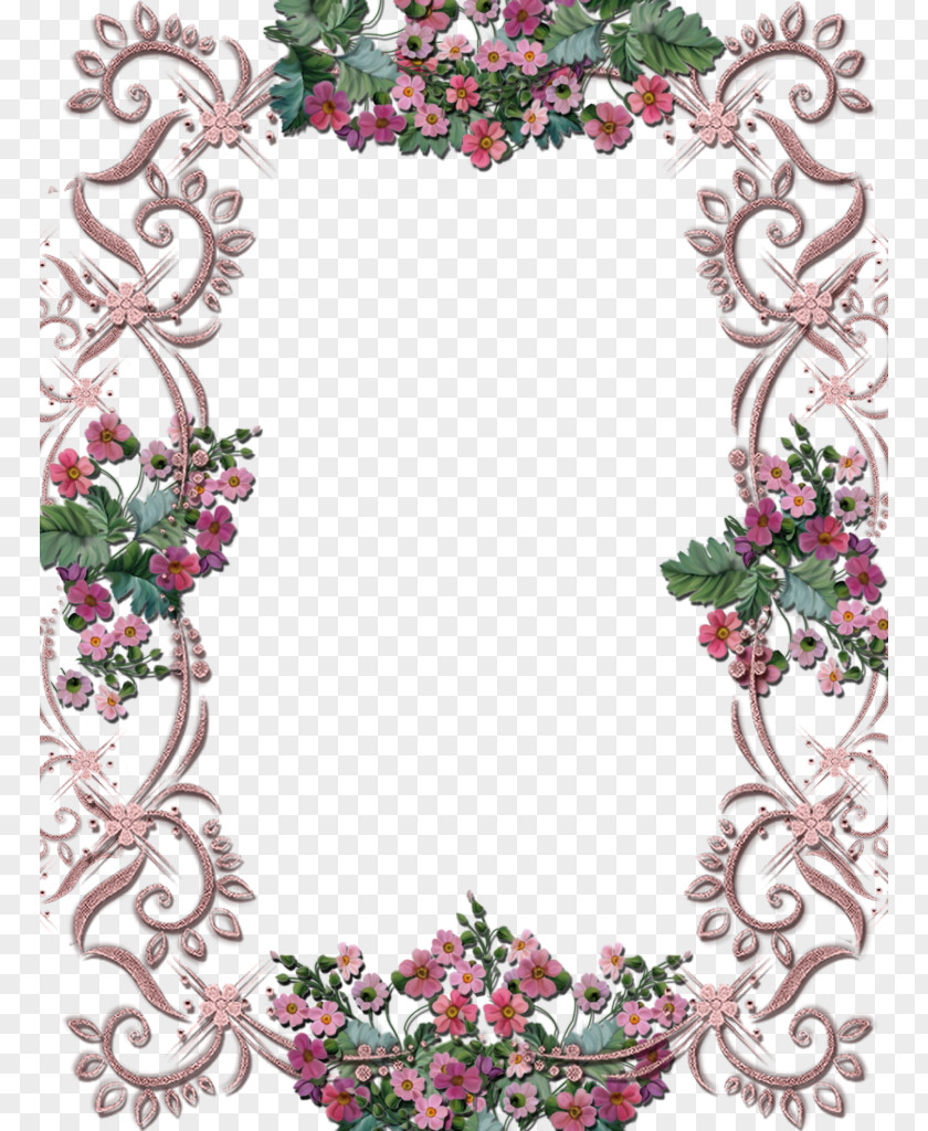 Blossoms Frame Borders And Frames Picture Clip Art Image PNG
