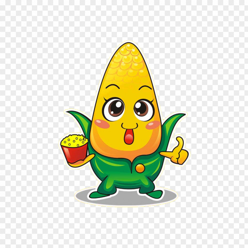 Cartoon Corn Popcorn Maize Mobile App Download PNG