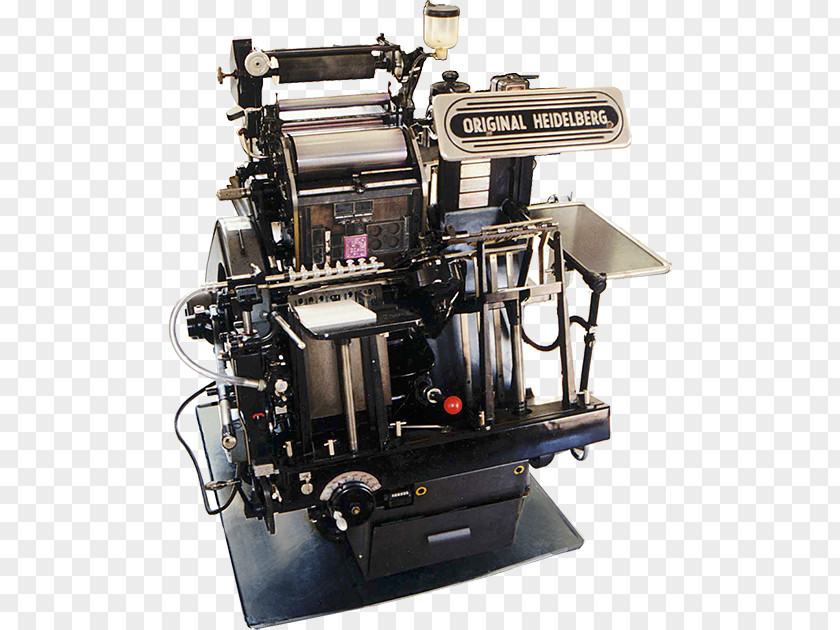 Heidelberger Druckmaschinen Platen Printing Press Letterpress PNG
