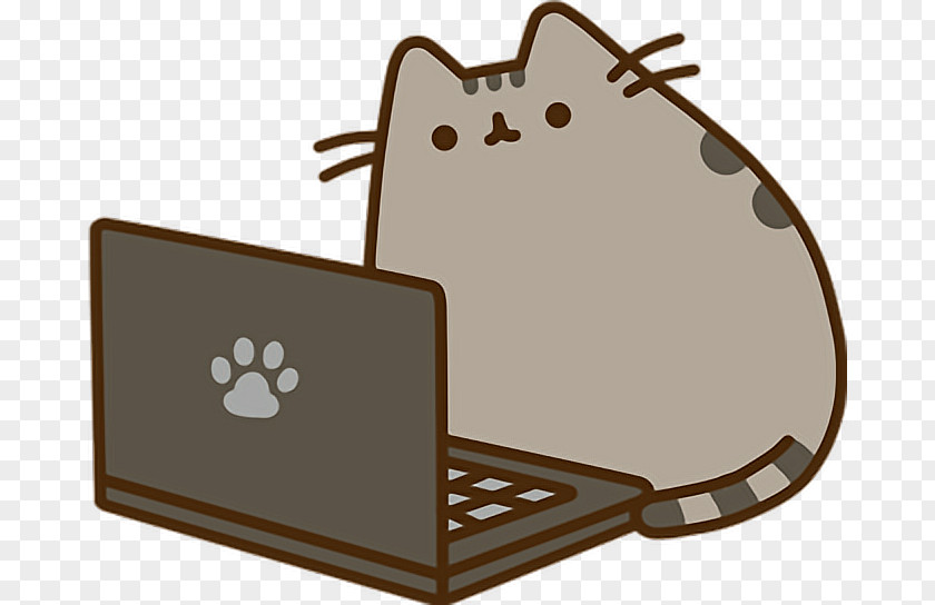 Upscale Vector Pusheen A Love For Cats Telegram Sticker PNG