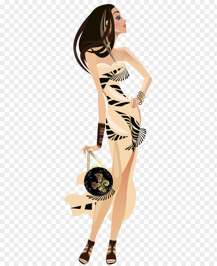 Woman Fashion Illustration PNG