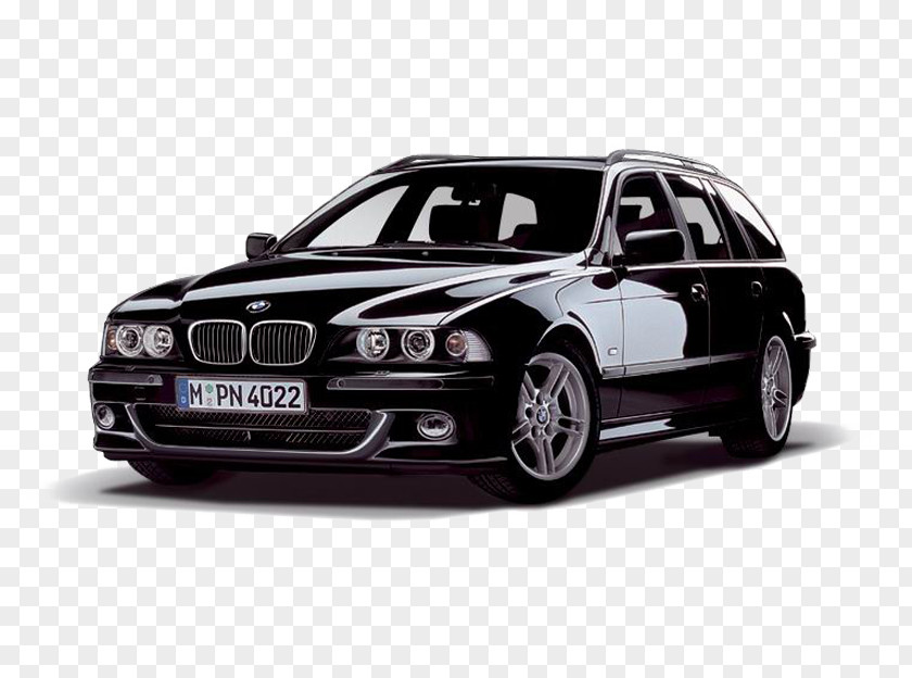 Black BMW 5 Series Sedan Mid-size Car X5 PNG