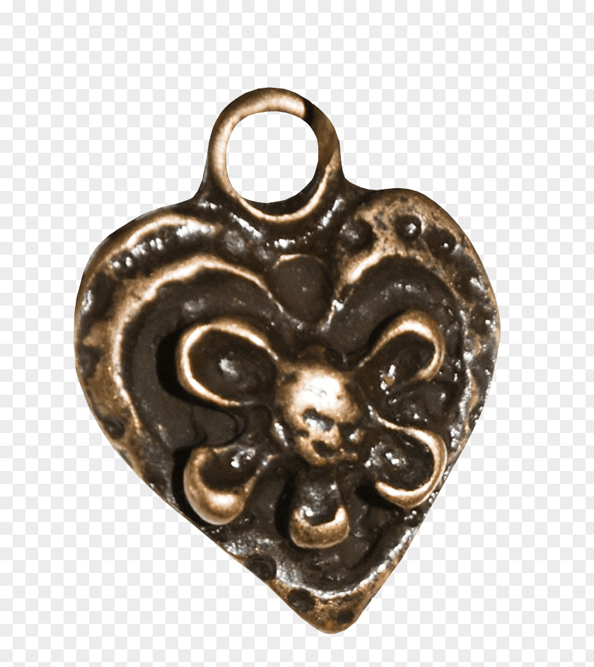 Brown Pattern Peach Heart Jewelry Silver PNG