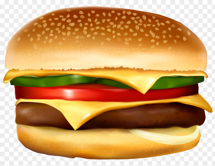Burger Cliparts Hamburger Hot Dog French Fries Cheeseburger Fast Food PNG