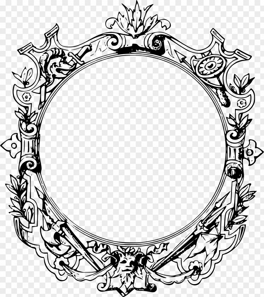 FILIGREE Picture Frames Ornament Clip Art PNG