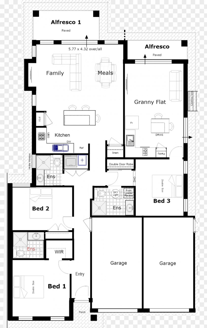 House Floor Plan Storey PNG