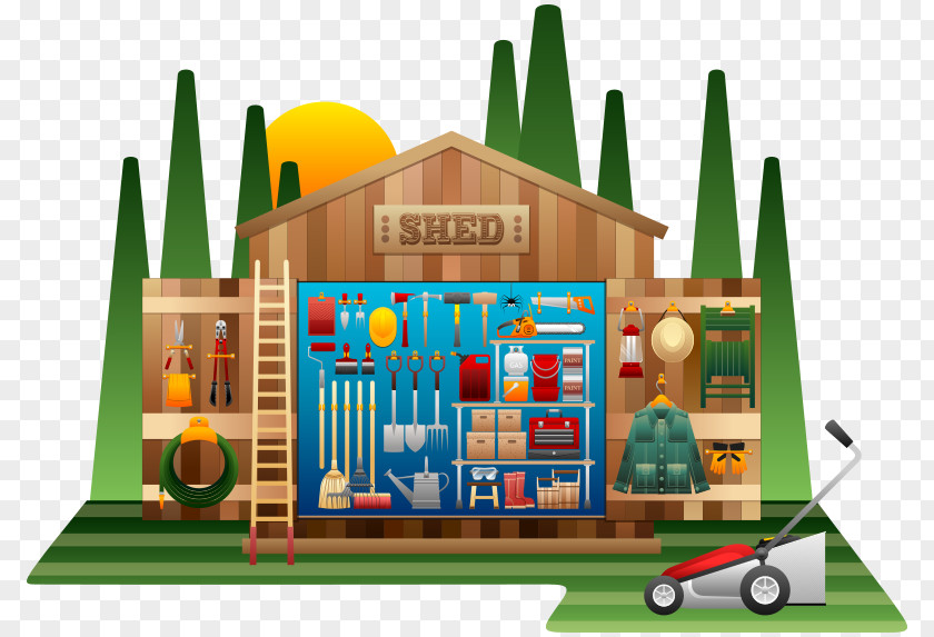 Tool Shed Clip Art Openclipart Gardening PNG