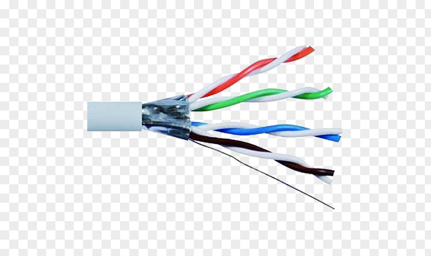 Cat6a Shielded Cable Network Cables Wire Gauge Copper Conductor Electrical PNG