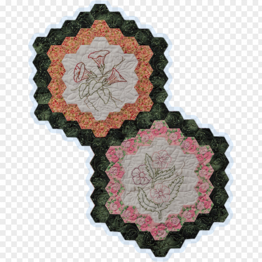 Cherry Blossom Pattern Crochet Quilting Seam Allowance Stitch PNG