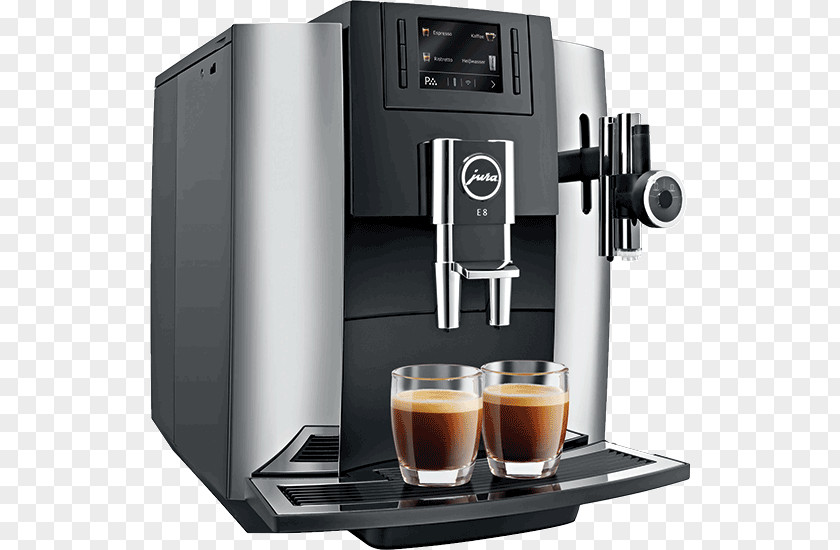 Coffee Espresso Cappuccino Cafe Jura E8 PNG