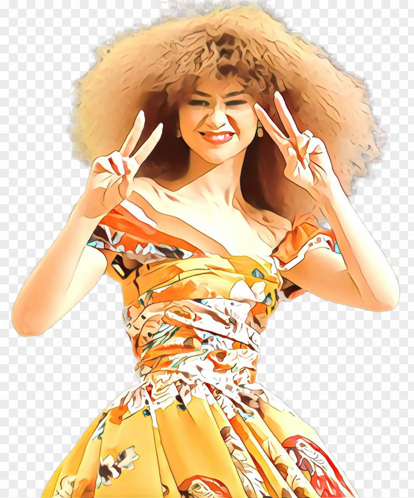 Fashion Design Dress Orange Background PNG