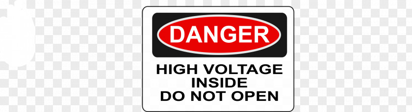 High Voltage Signage Label PNG